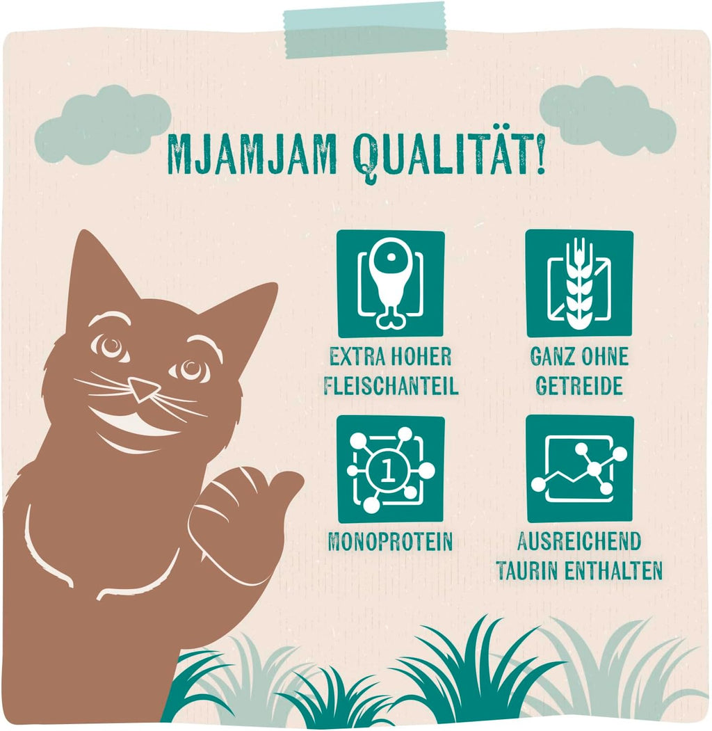 MjAMjAM Nassfutter Katze Huehnchen getreidefrei 6x400g