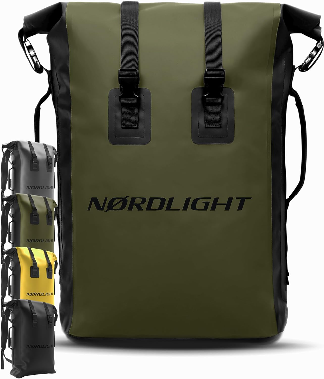 Nordlight Dry Bag wasserdichter Rolltop Rucksack gepolsterte Traeger