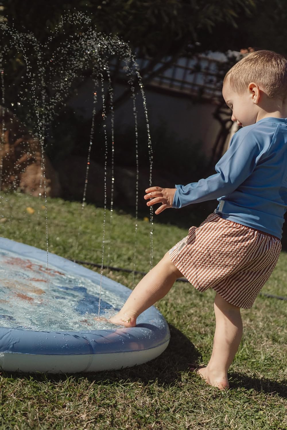 Little Dutch Sprinkler Wasser-Spielmatte 150 cm Ocean World blau ab 2 Jahre