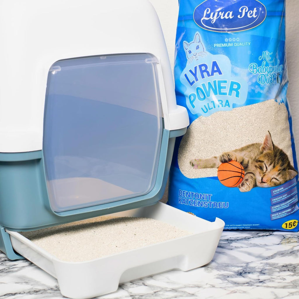 Lyra Power Ultra Excellent Katzenstreu 30L mit Babypuderduft