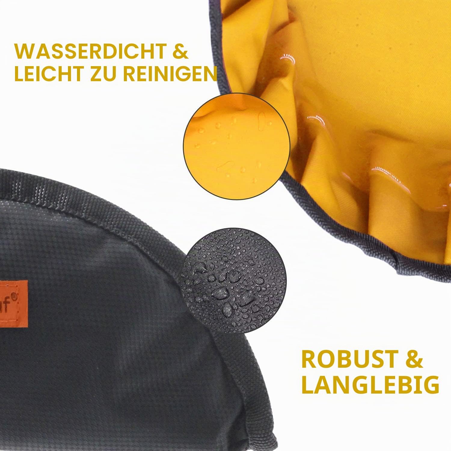 LumoLeaf Reisenapf Hund faltbar + Trink- und Futternapf Set