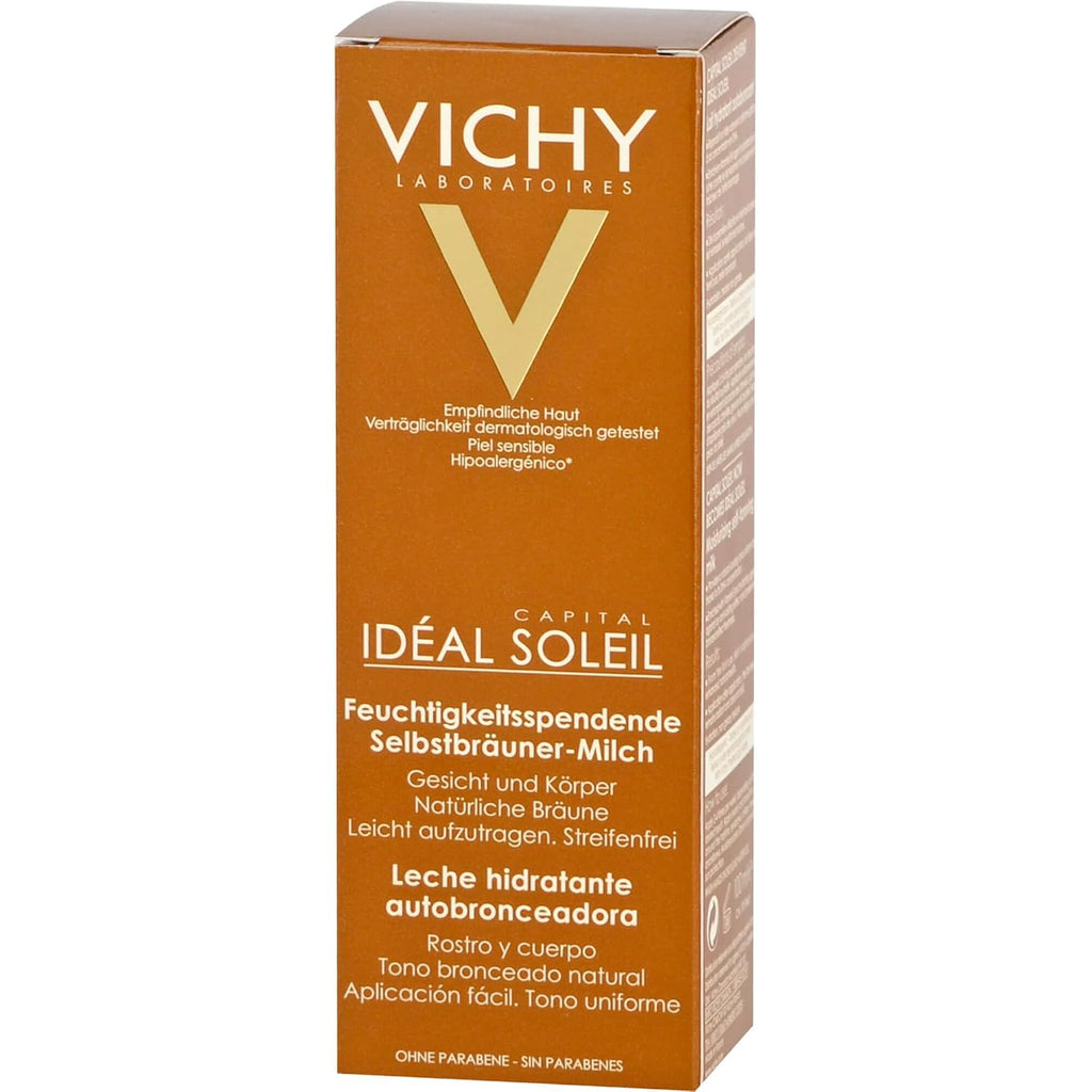 Vichy Ideal Soleil Selbstbraeuner Milch Gesicht und Koerper 100 ml Sheabutter