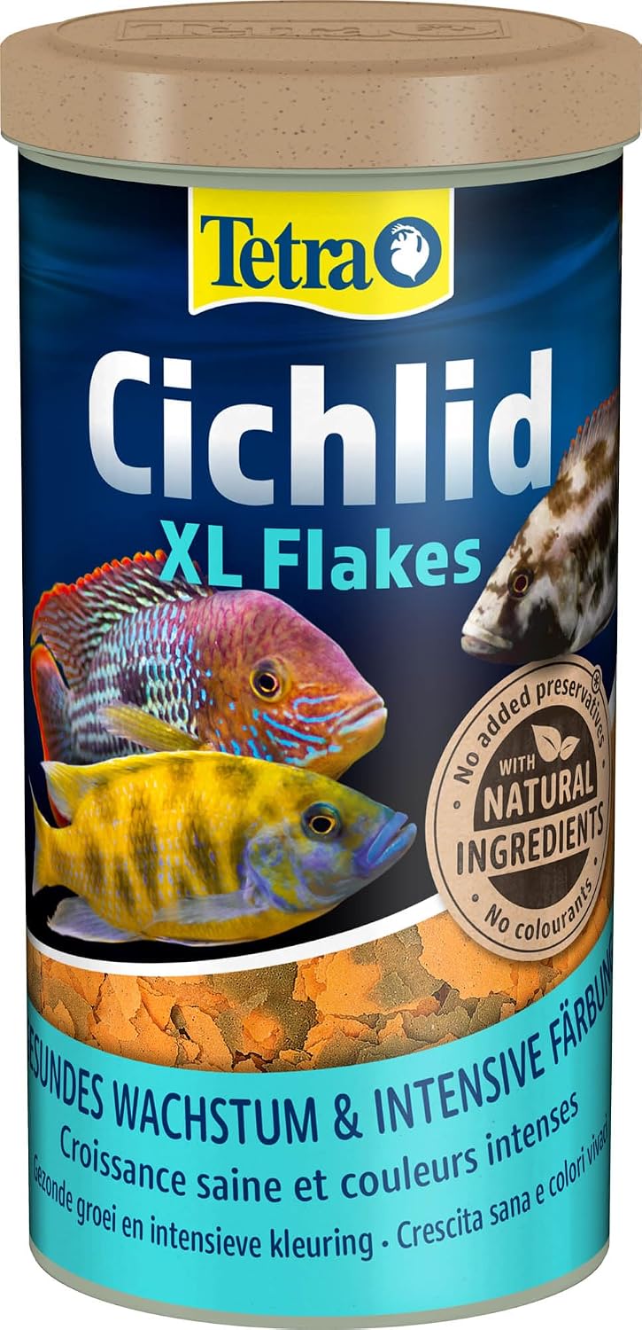 Tetra Cichlid XL Flakes Fischfutter grosse Flocken fuer Cichliden