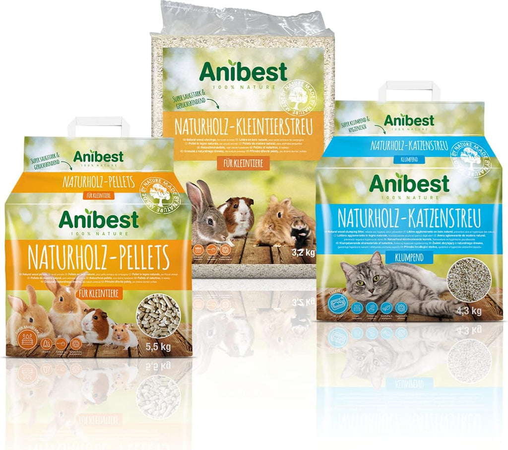 Kleintierstreu 3,2 kg | 60 L Einstreu für Hamster Kaninchen Meerschweinchen