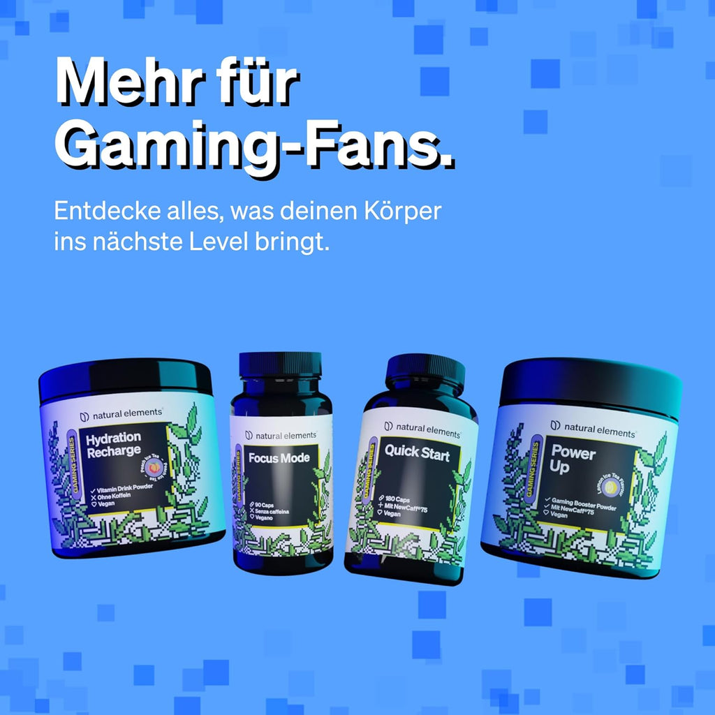 Elements Power Up Mojito Gaming Booster Pulver 40 Drinks mit Koffein verschieden