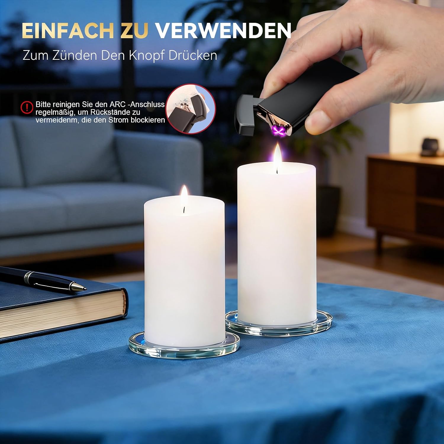 Coquimbo USB Feuerzeug elektrisch wiederaufladbar winddicht Geschenk
