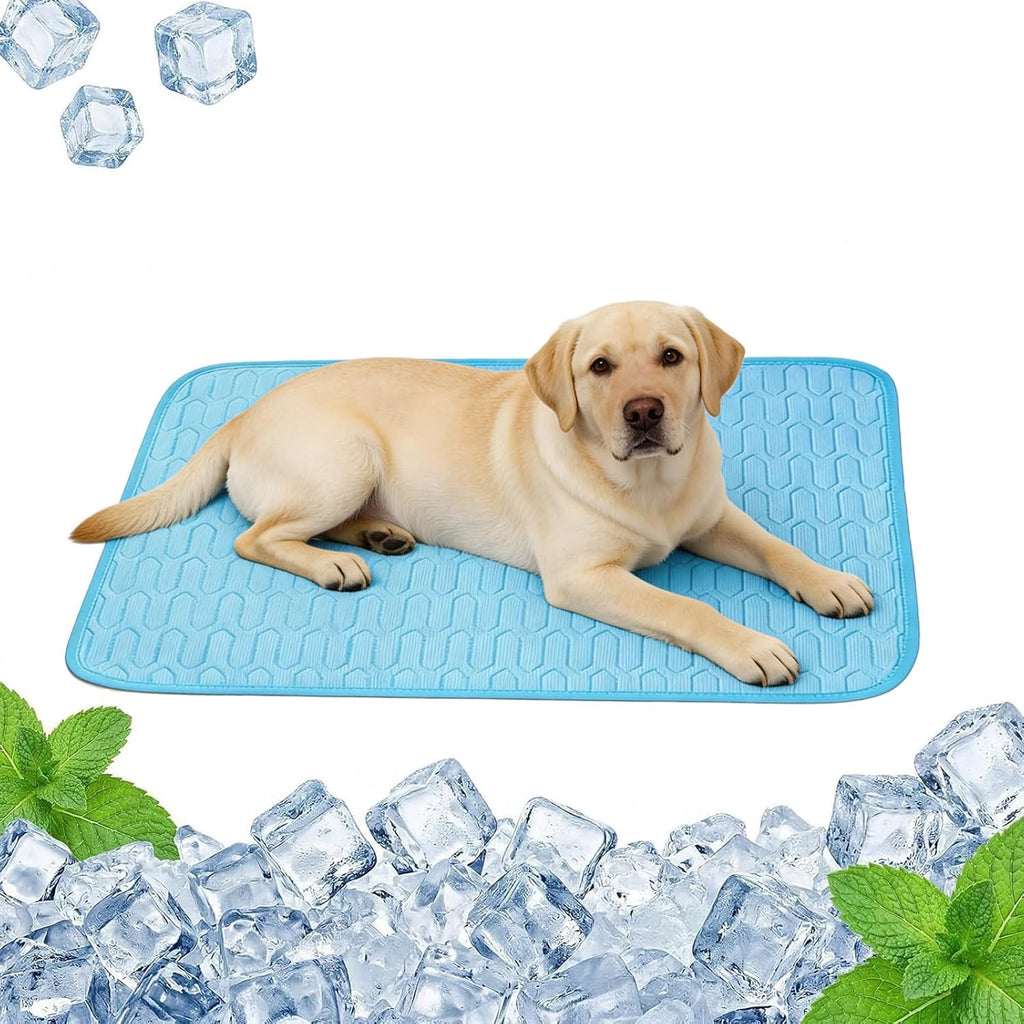 Kuehlmatte fuer Hunde Katze selbstkuehlend faltbar 55 x 70 cm 40cm-55cm