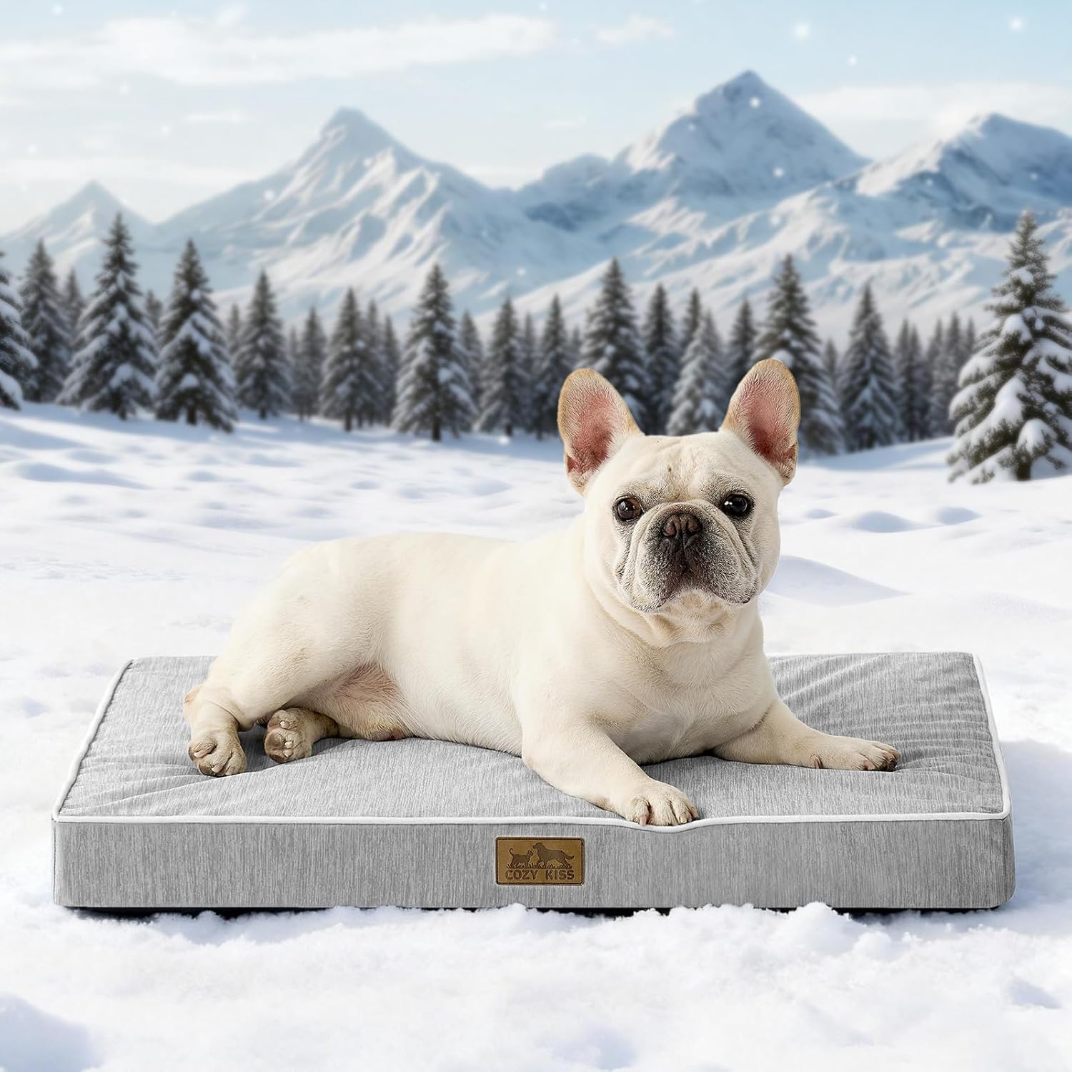 COZY KISS Hundebett 61x41x7,5cm kuehlend orthopaedisch und rutschfest