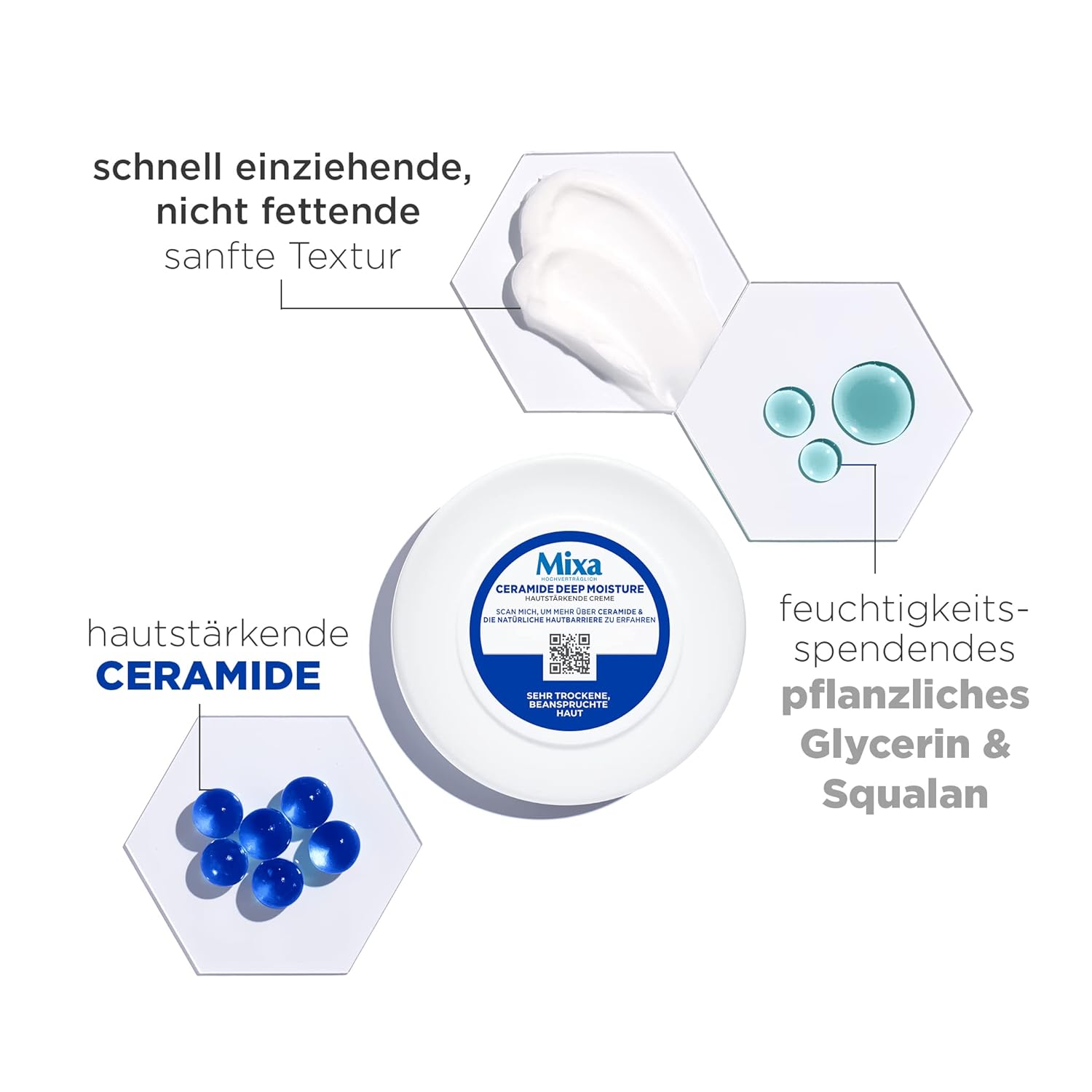 Mixa Ceramide Protect Koerpercreme fuer sehr trockene Haut