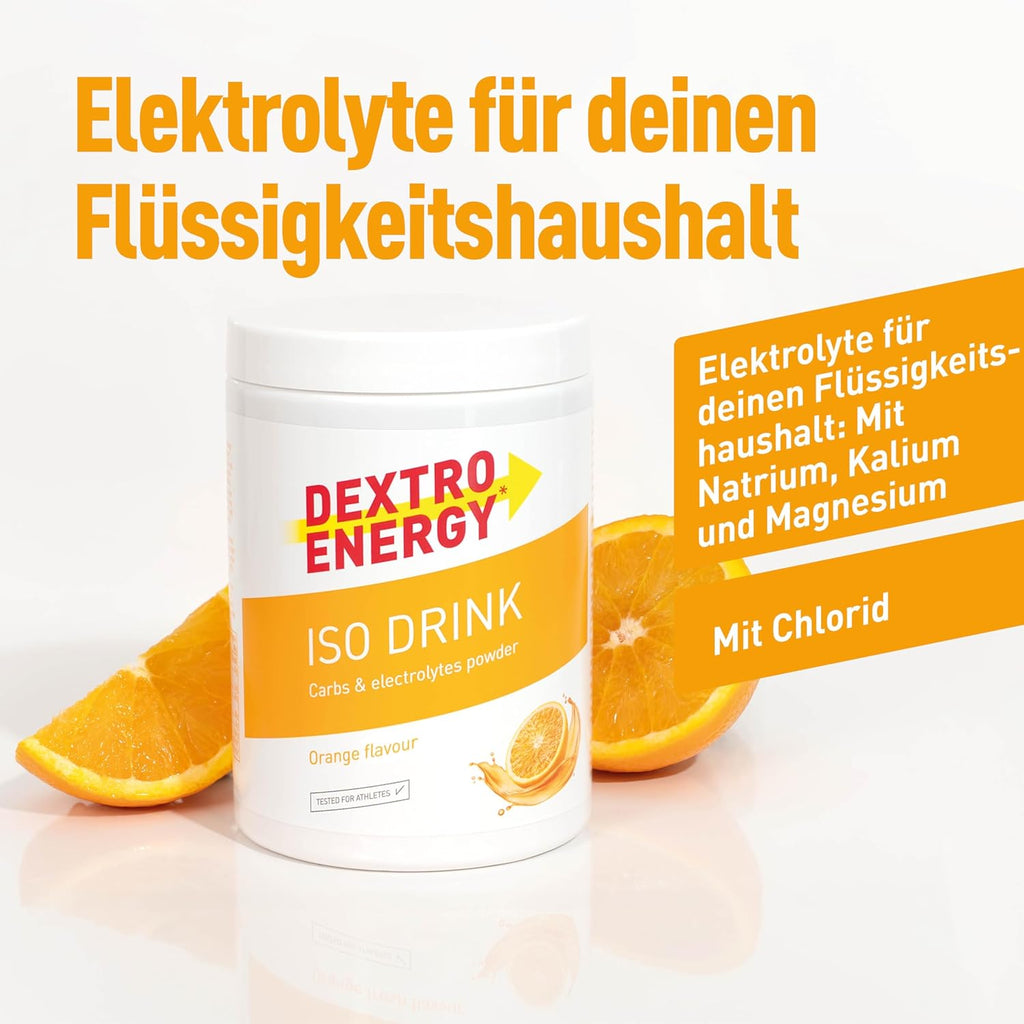 Dextro Energy Iso Drink Elektrolyte Lemon mit Natrium Magnesium Kalium vers
