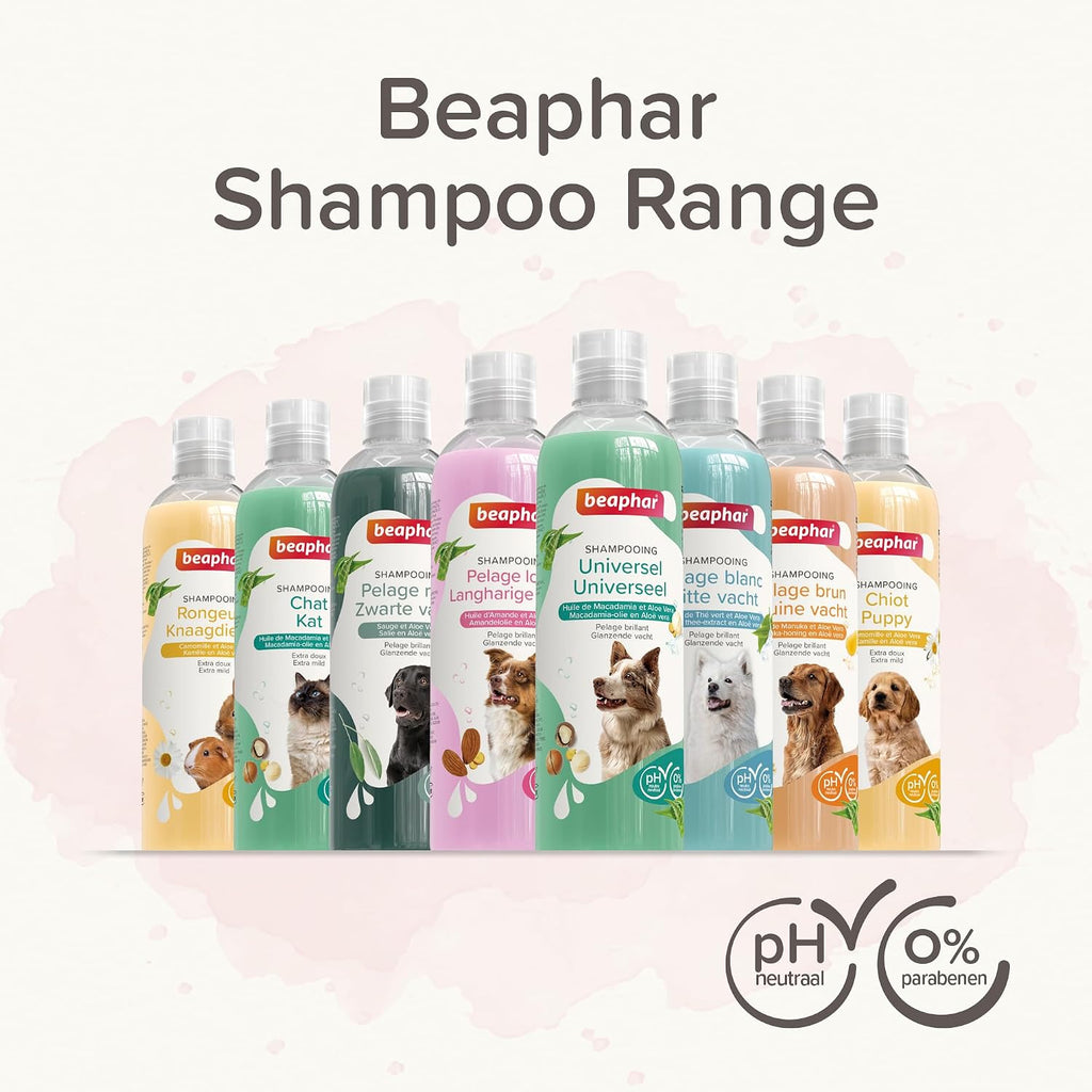 Beaphar Hundeshampoo Fell-Glanz mit Macadamiaoel und Aloe Vera