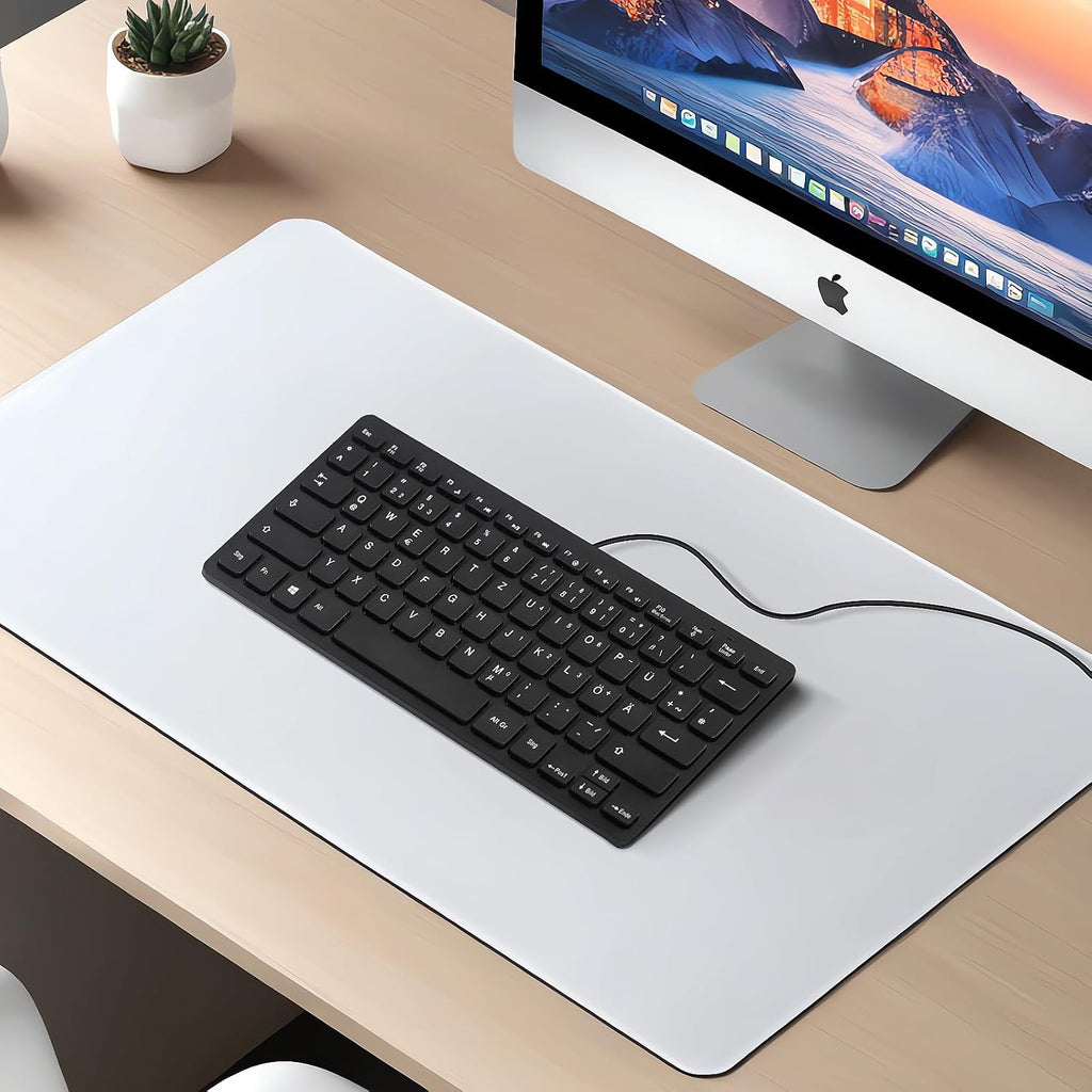 CUQI Mini Tastatur 78 Tasten kabelgebunden USB-A ergonomisch kompakt