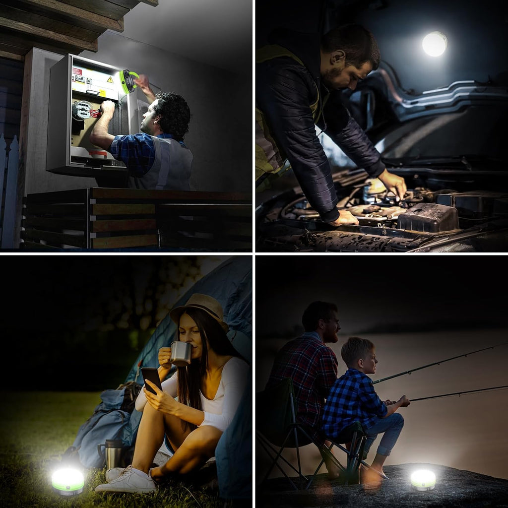 Blukar LED Campinglampe Mini, 3 Helligkeitsstufen, Magnet, Wasserdicht