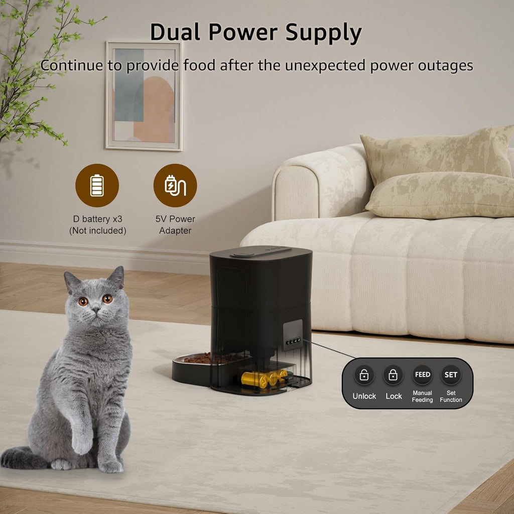 Balimo Futtermautomat Katze WLAN App Steuerung 1-10 Mahlzeiten Nachtlicht Ede