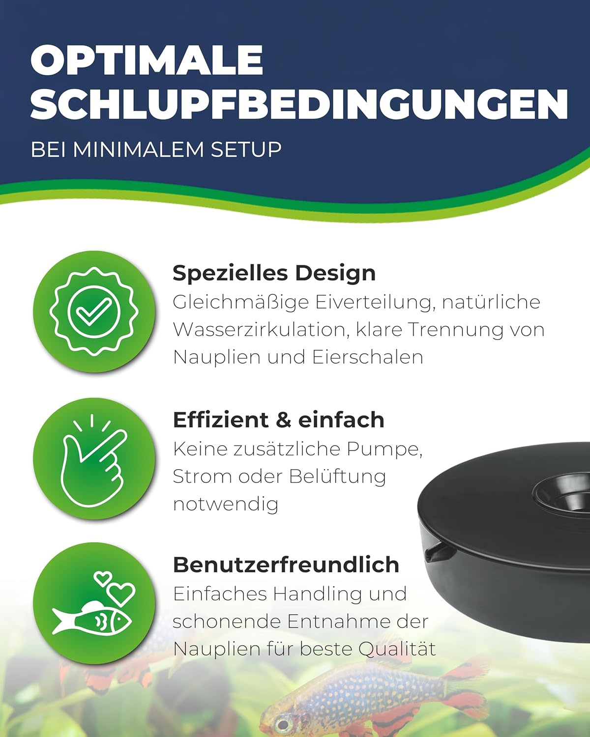 Hobby Artemia Aufzuchtschale Set mit Sieb Trennschale Dosierlöffel