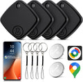Air Tracker Schluesselfinder 4er Pack Schwarz Android Smart Tag Google Find Hub