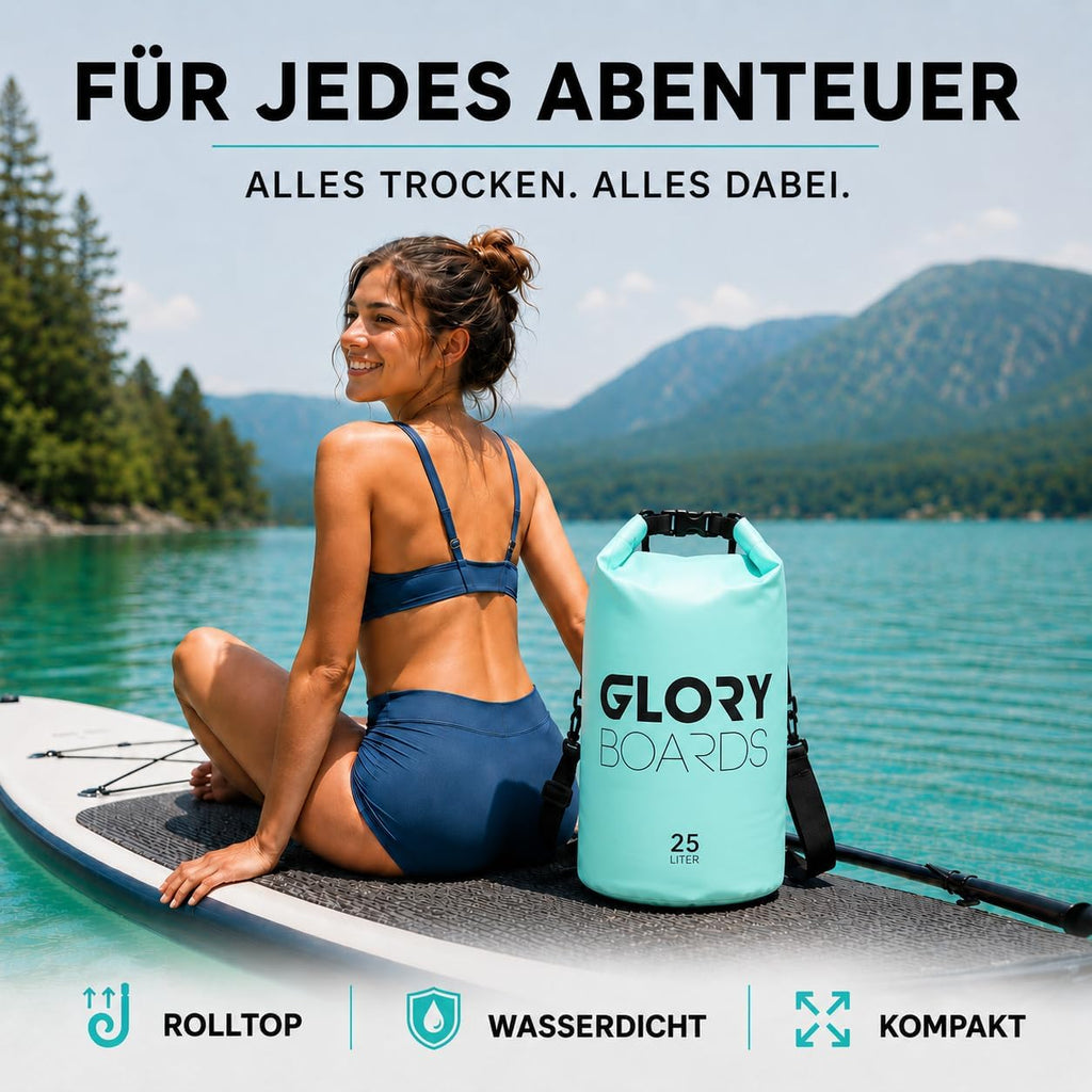 Glory Boards Dry Bag Rucksack wasserdicht Schultergurt Schwimmen Kajak