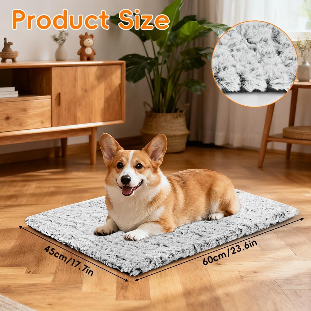 Selbstheizende Hundekatze Decke 60x45 cm, waschbar, thermische Waermematte, Stein