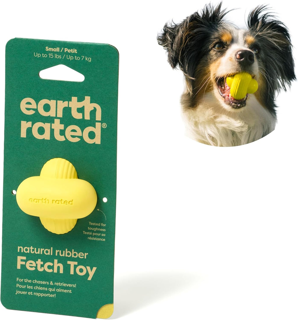 Earth Rated Hundeball S-L - Naturgummi Apportierball klein gelb verschiedene Groe