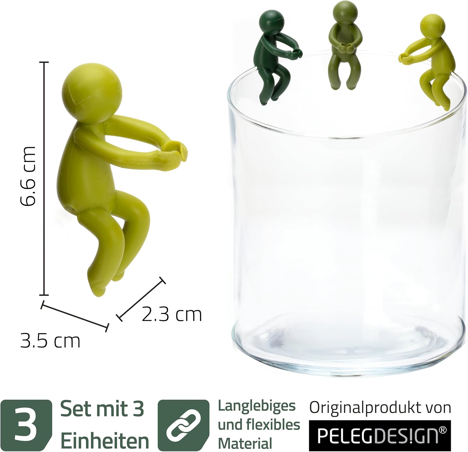 Leafriend Pflanzenhalter 3er Set fuer Stecklinge und Triebe Indoor