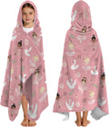 Eiscreme Kapuzenponcho Handtuch 130x100 cm Kinder Jungen Maedchen Strand Schwimmb