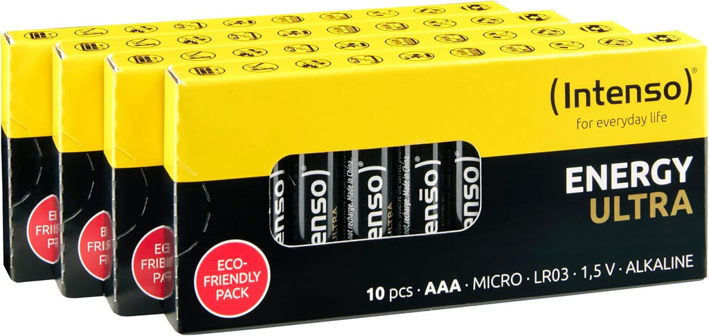 Intenso AAA LR03 Batterie Gelb-Schwarz 40 Stueck