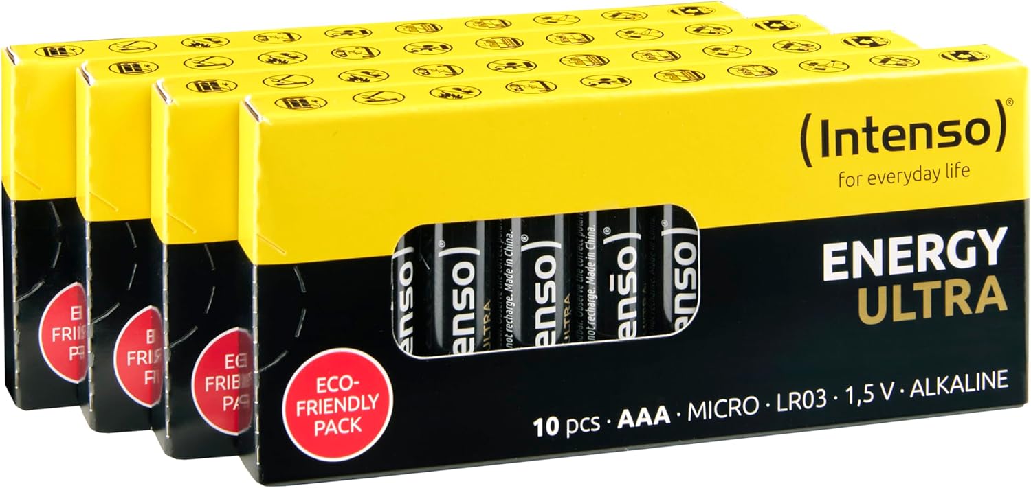Intenso AAA LR03 Batterie Gelb-Schwarz 40 Stueck