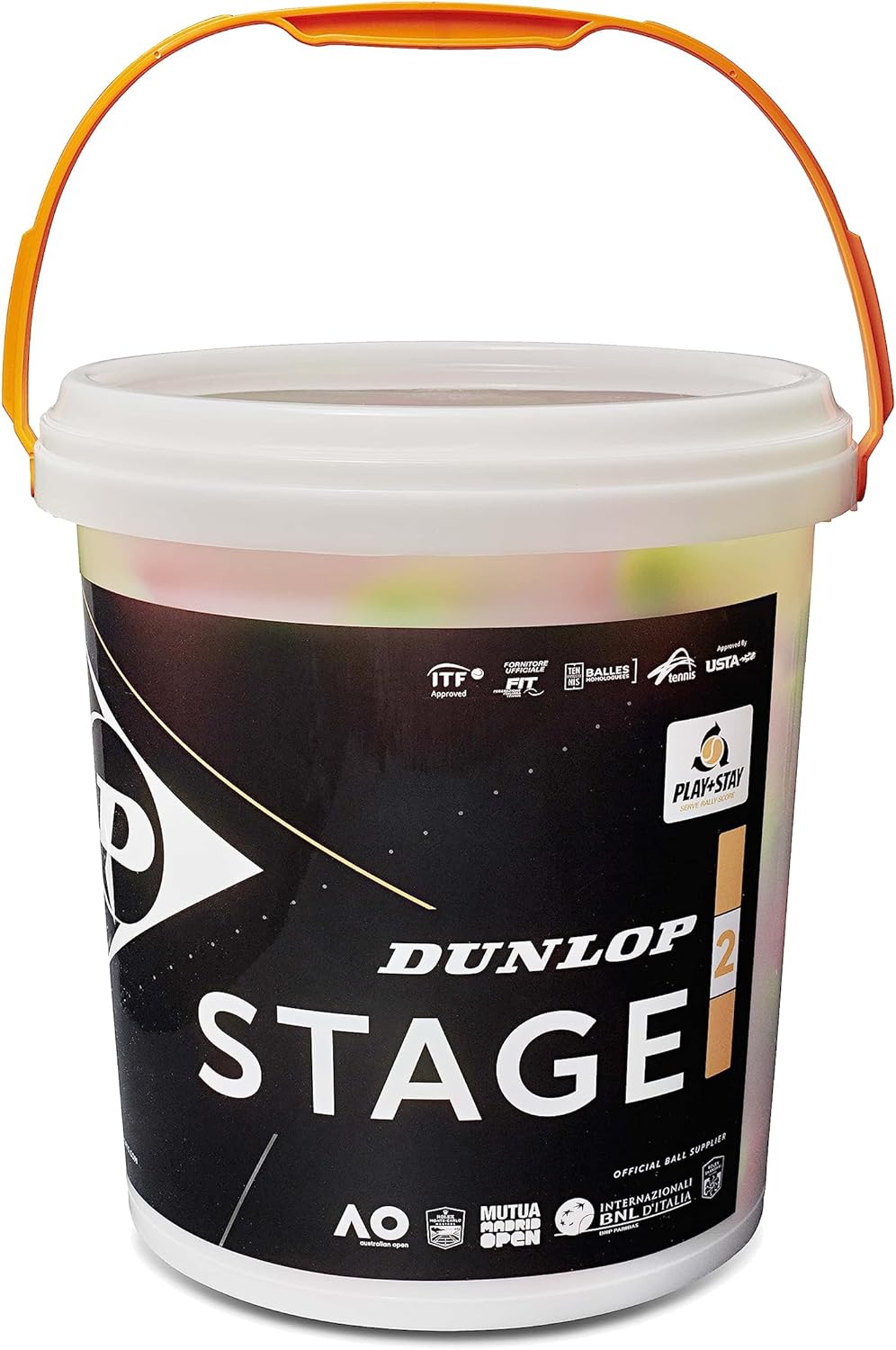 Dunlop Tennisball Stage 2 Orange fuer Kinder und Einsteiger Training
