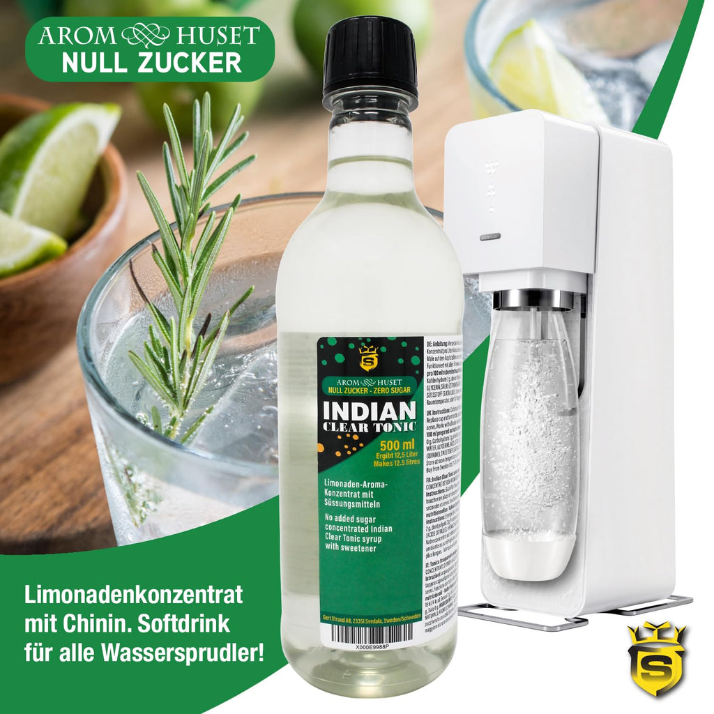 Indian Tonic Sirup Konzentrat zuckerfrei verschiedene Sorten