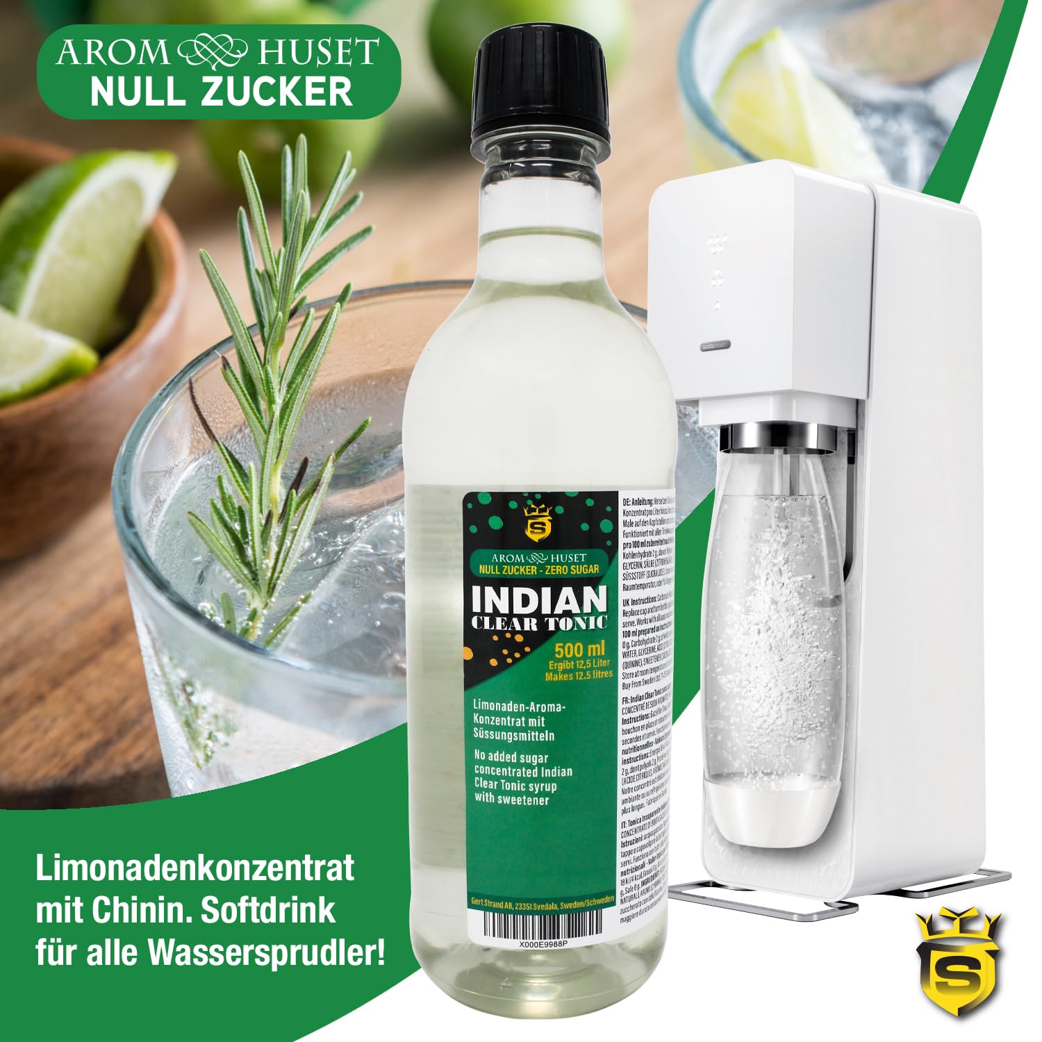 Indian Tonic Sirup Konzentrat zuckerfrei verschiedene Sorten