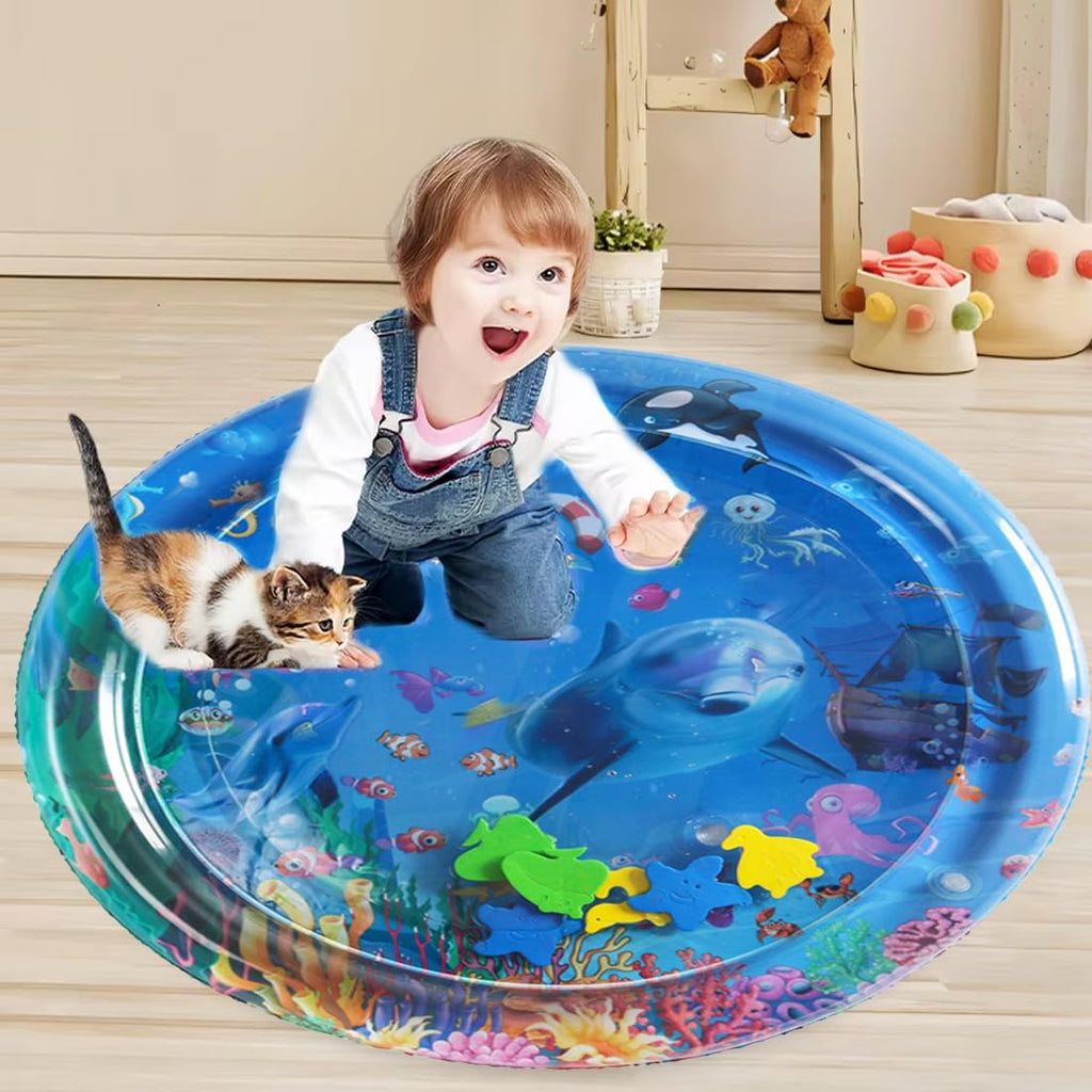 Katzenspielzeug Wassermatte interaktiv und tragbar als Spiel- und Kuehlmatte fuer Katzen
