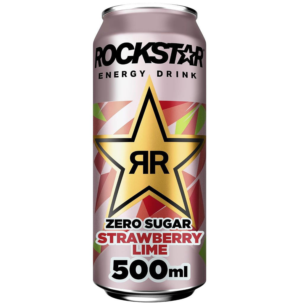 Rockstar Energy Drink Strawberry Lime 12 x zuckerfrei