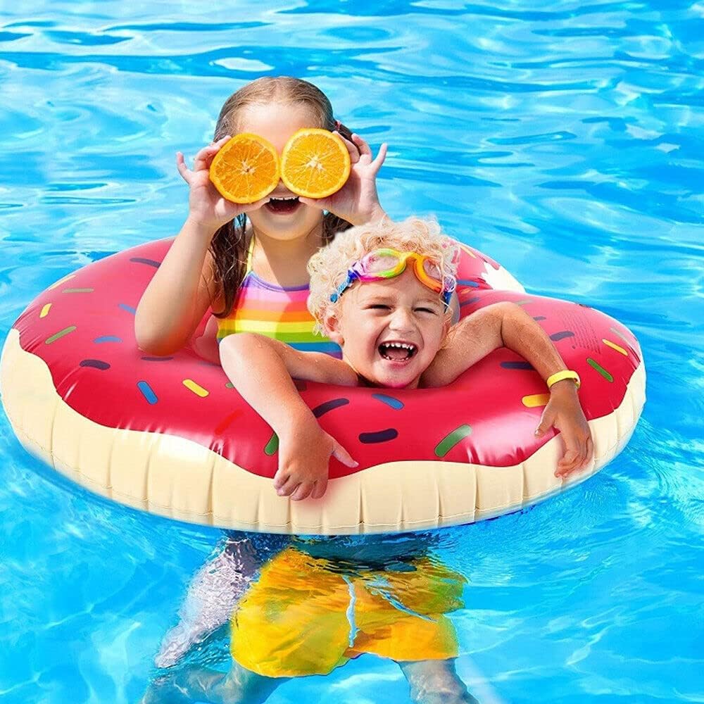 Aufblasbarer Schwimmring Erwachsene Donut gross Strand Pool Wasserspielzeug
