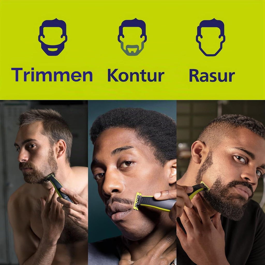 Philips OneBlade 360 QP2834 Gesicht und Koerper Rasierer Trimmer nass/trocken