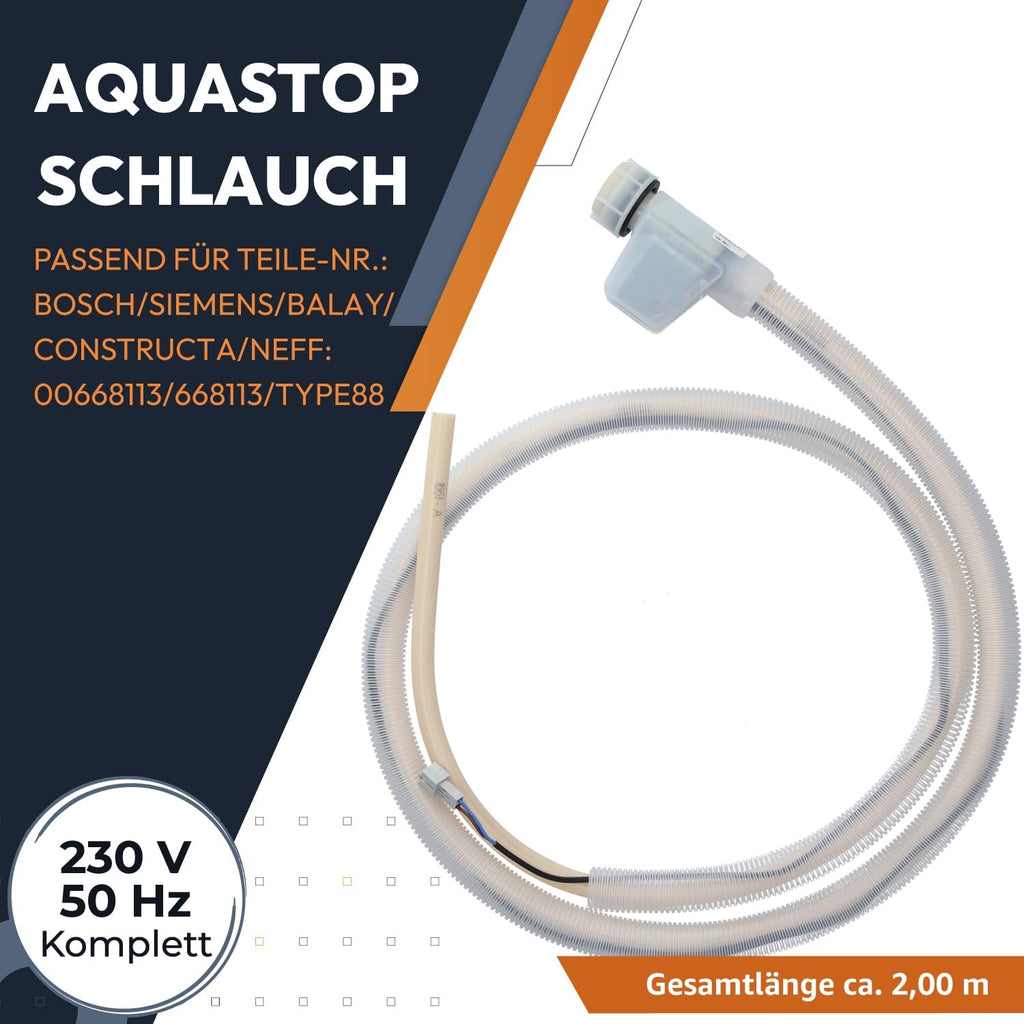 Kenekos Aquastop Zulaufschlauch 3/4" 1,5 m mit Sicherheitsventil Schmutzsieb