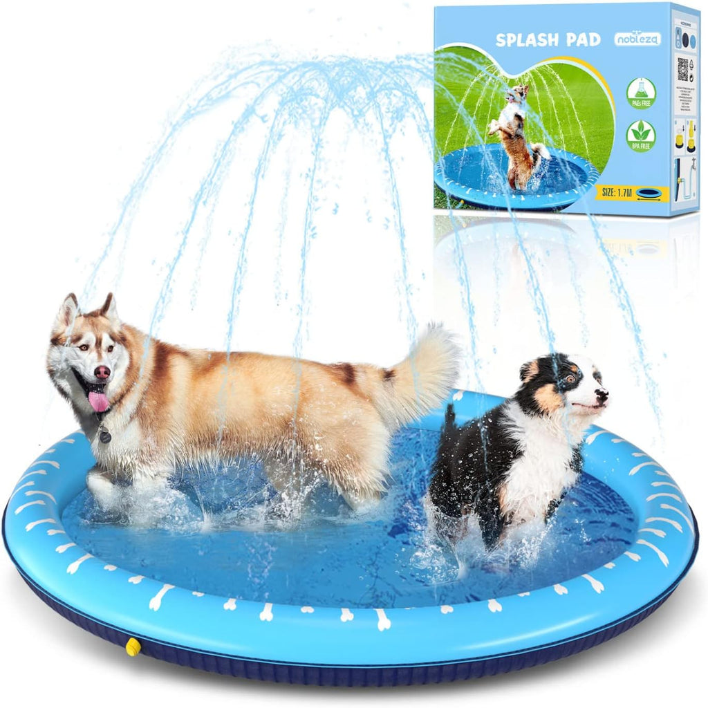 Nobleza Hundepool 100 cm faltbar Schwimmbecken 0,55 mm rutschfest