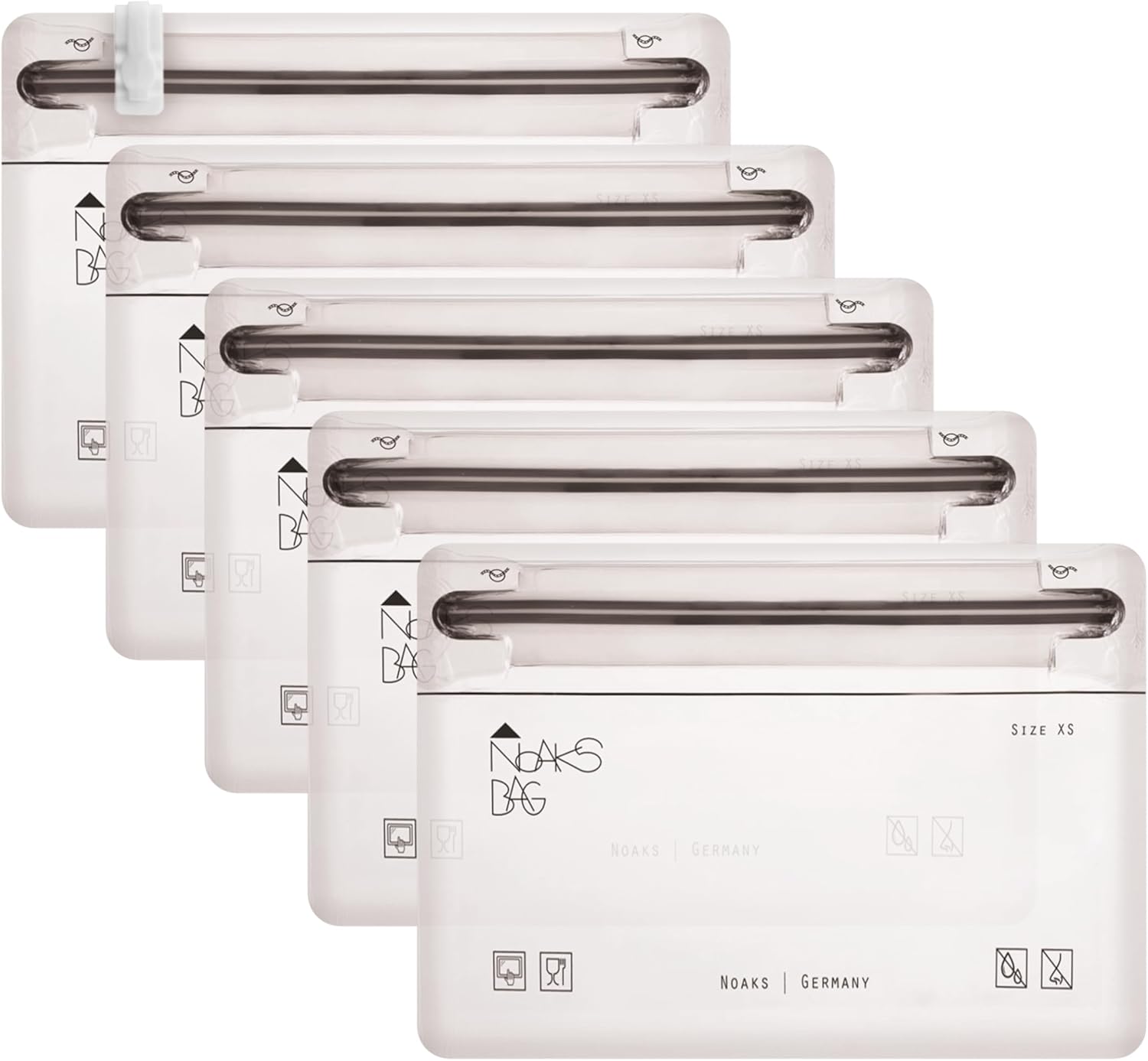 Noaks Bags 5er-Set wasserdichte Beutel IPX8 luft- und geruchsdicht Reise-Organiz