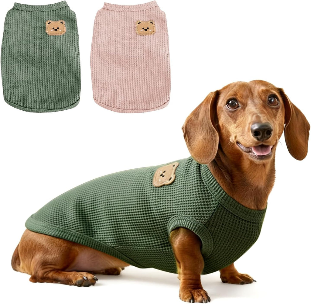 Hundeshirt atmungsaktiv fuer kleine Hunde Dackel Gr. M 2er Pack