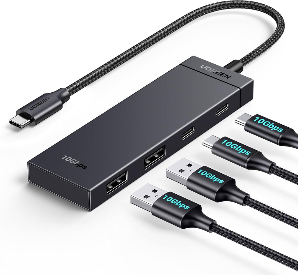UGREEN USB-C Hub 4 Port 10 Gbps Adapter Splitter fuer Laptop