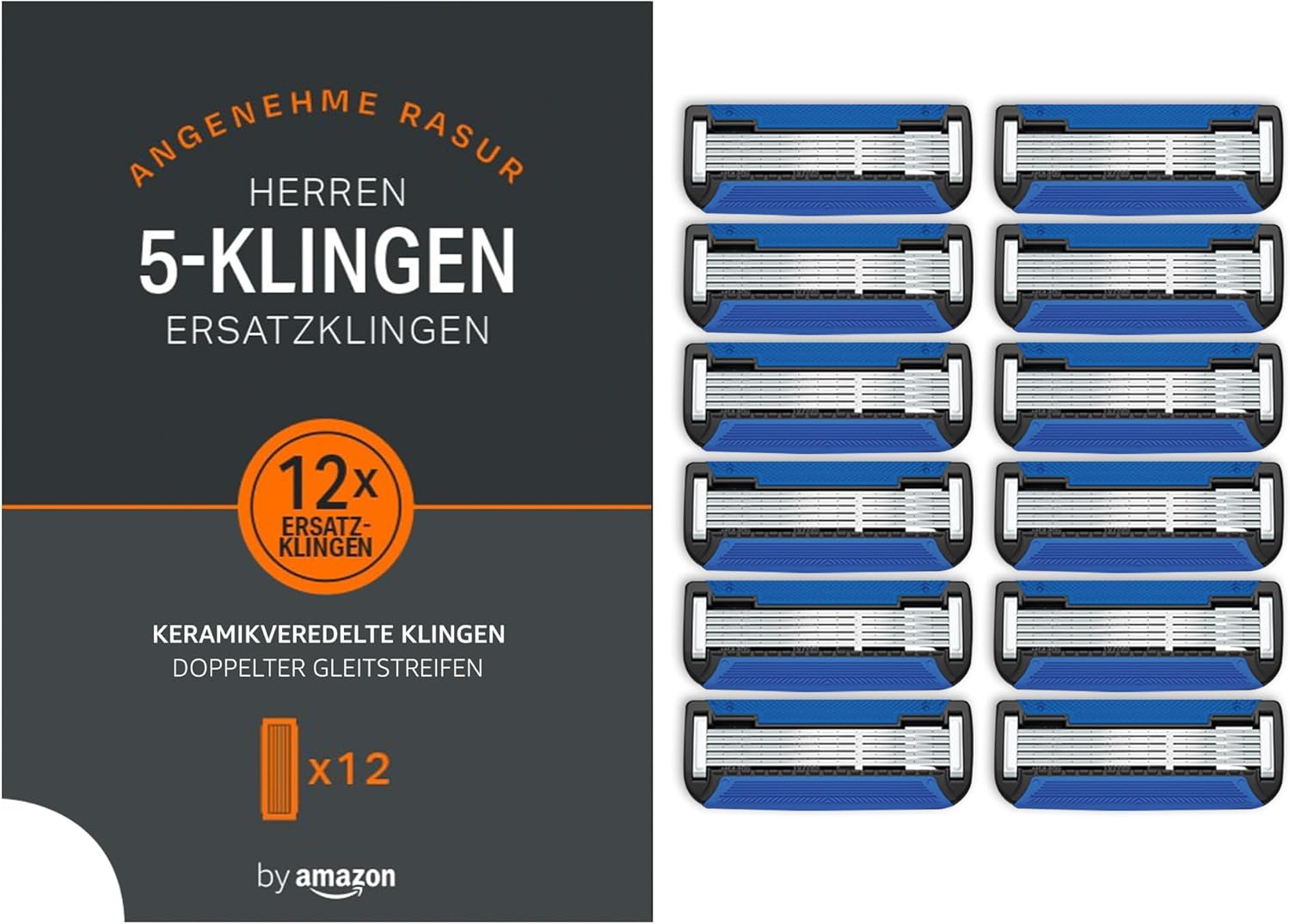 Herren Rasierklingen 12 Stueck 5 Klingen System kompatibel