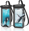 YOSH wasserdichte Handytasche 7,0" IPX8 Unterwasser Huelle 2er Set Clear