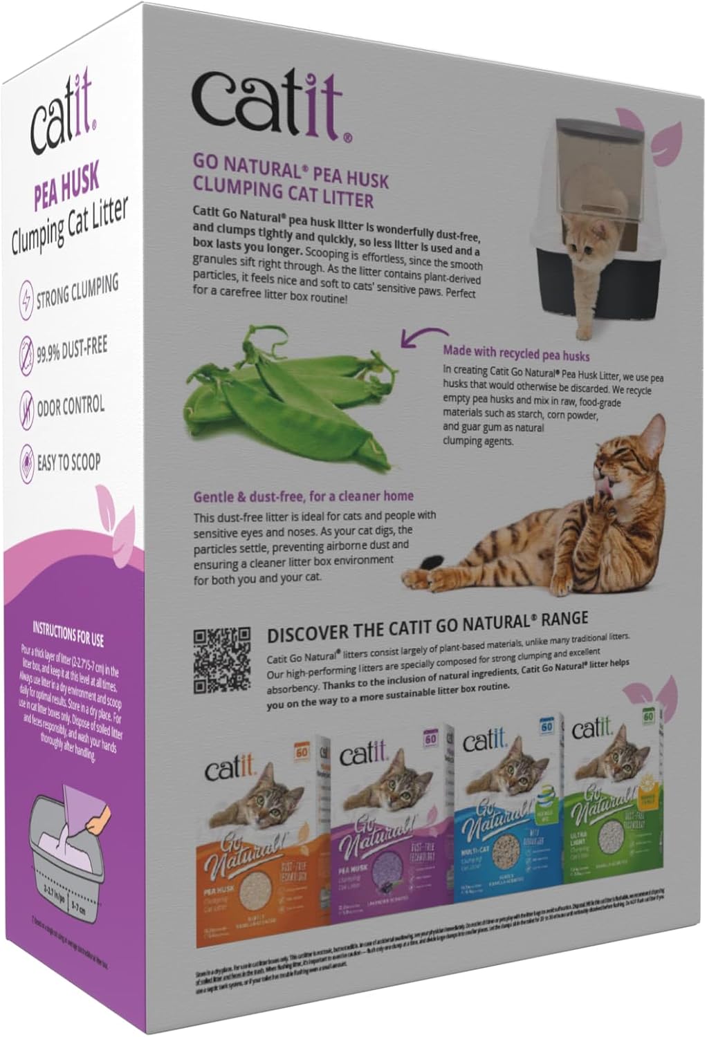 Catit Go Natural Katzenstreu 2,8kg klumpend Lavendel verschiedene Sorten