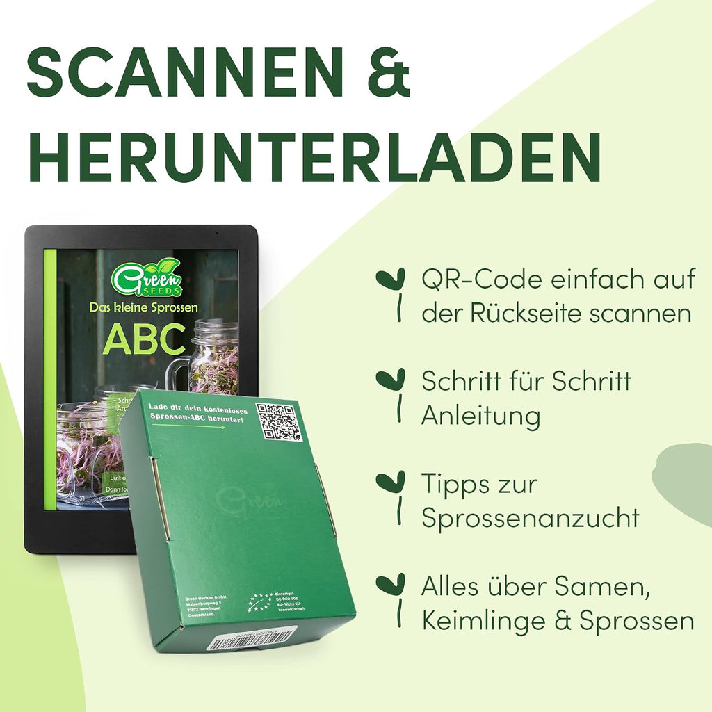 Bio Sprossensamen Set Microgreens Keimsamen Starterset Anzucht