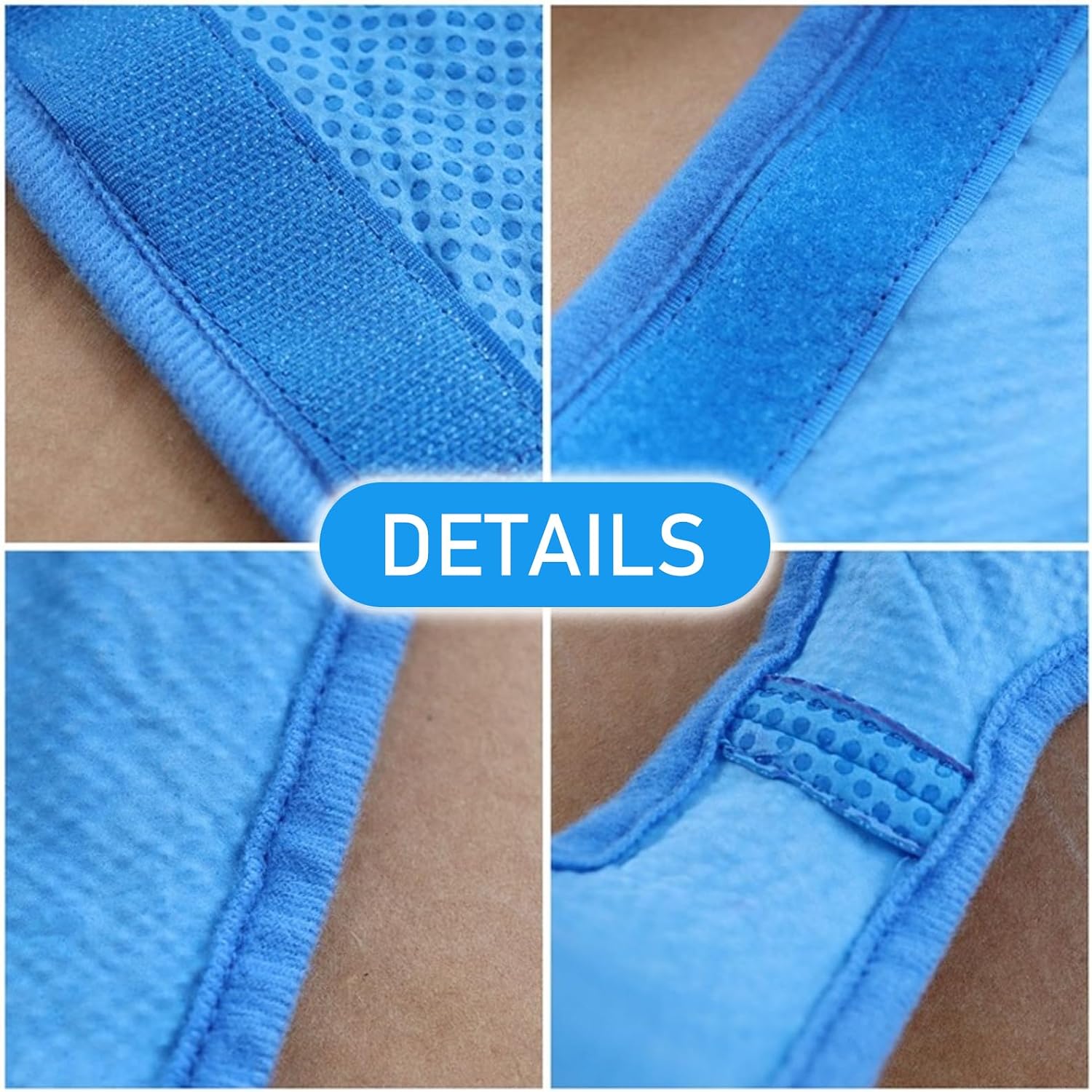 TYXHXTF Kuehlweste Hund M Blau mit Klettverschluss Kuehlmantel Sommer Outdoor