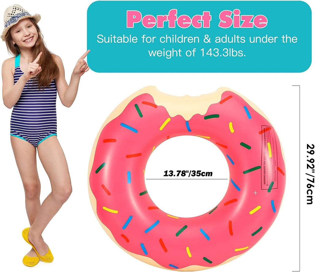 Aufblasbarer Schwimmring Erwachsene Donut gross Strand Pool Wasserspielzeug