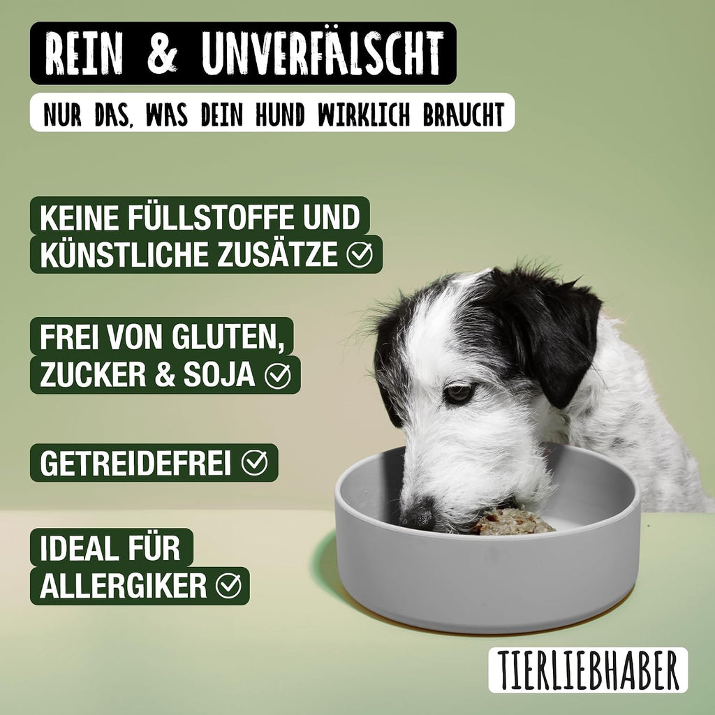 TIERLIEBHABER Hunde Nassfutter Ente mit Gemuese 91% Fleischanteil