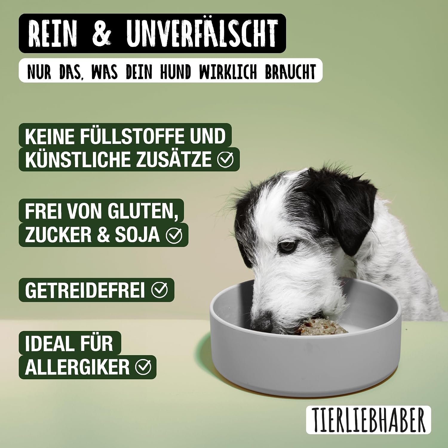 TIERLIEBHABER Hunde Nassfutter Ente mit Gemuese 91% Fleischanteil
