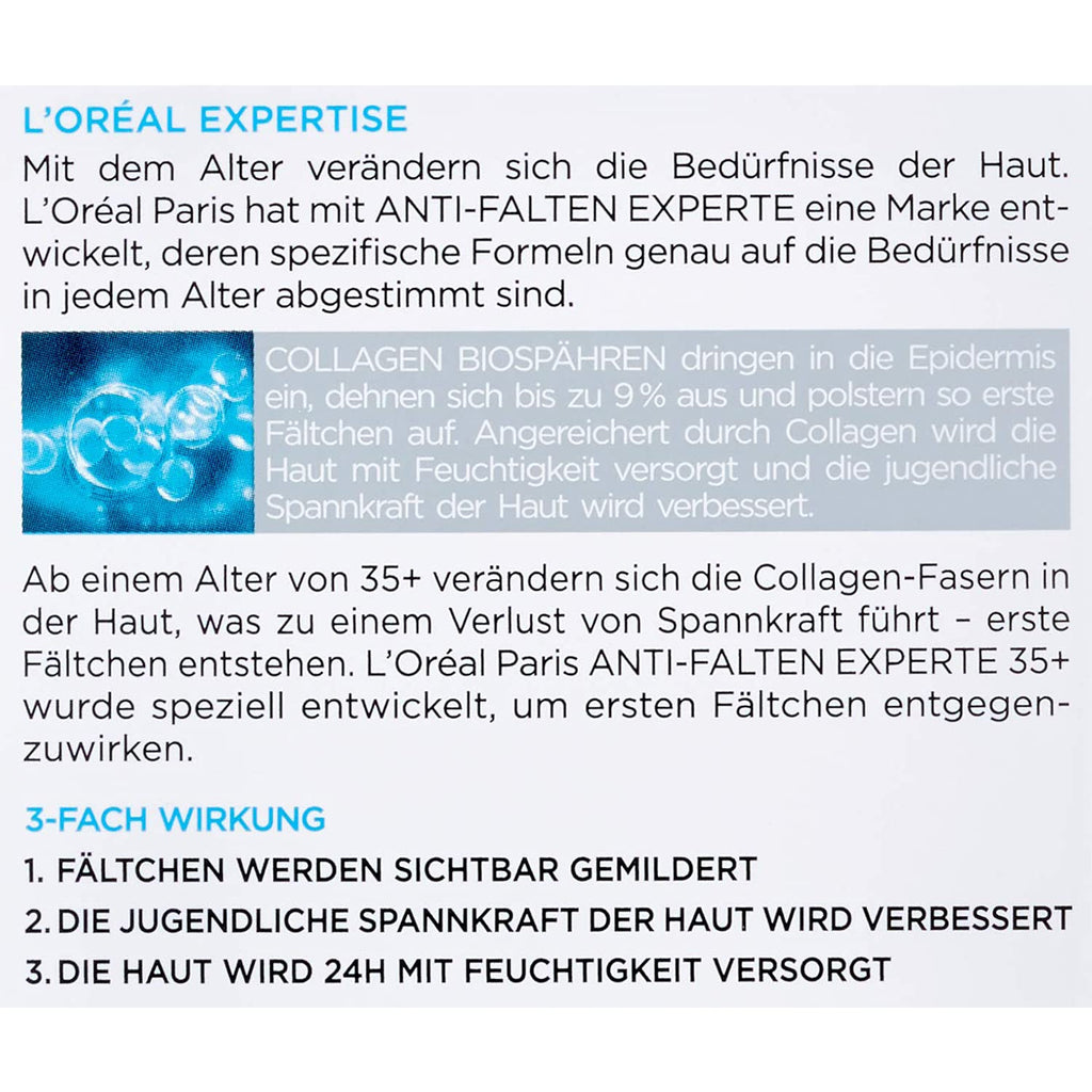 L’Oréal Paris Gesichtscreme Anti-Falten 35+ Kollagen