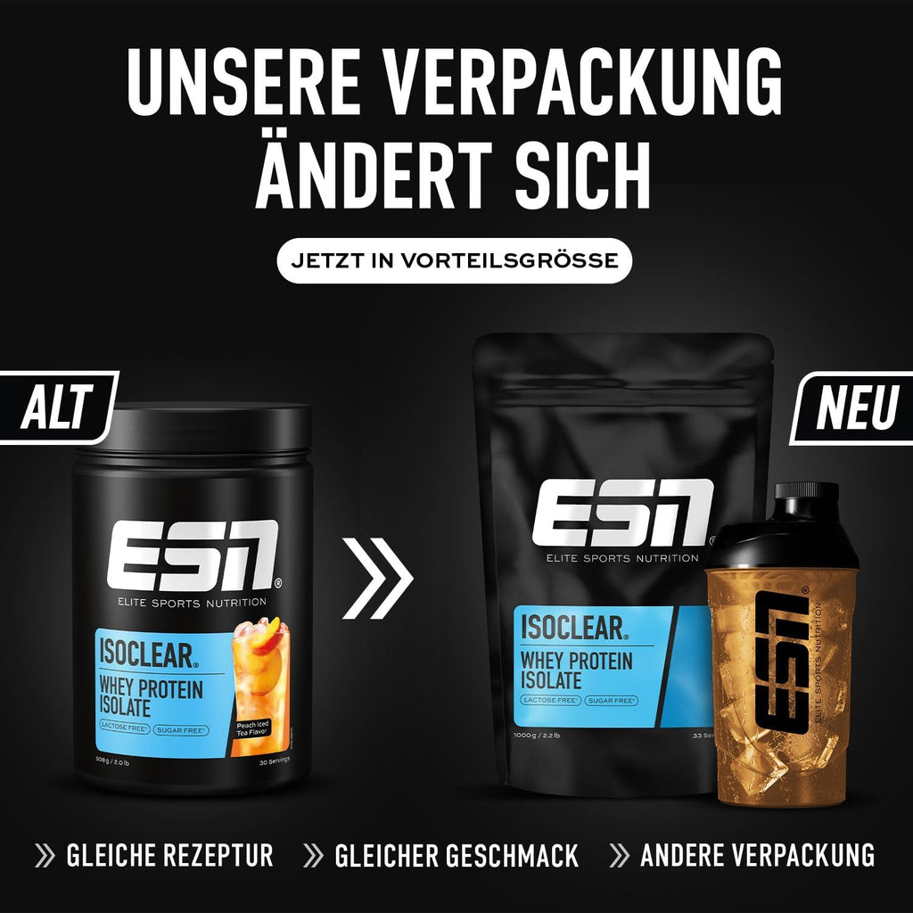 ESN Isoclear Whey Isolate Peach Iced Tea, verschiedene Sorten