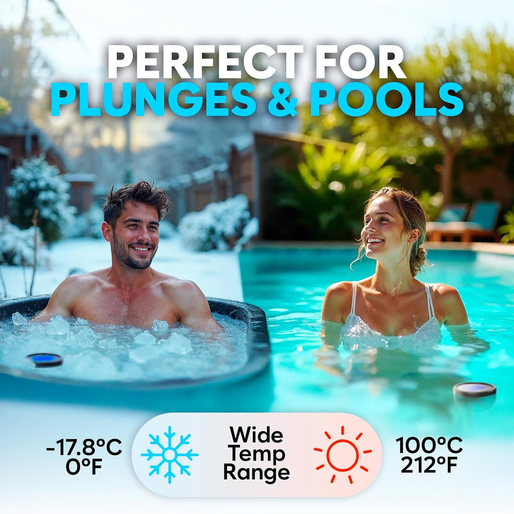Schwimmendes Poolthermometer wasserdicht mit Timer fuer Pool Spa Whirlpool